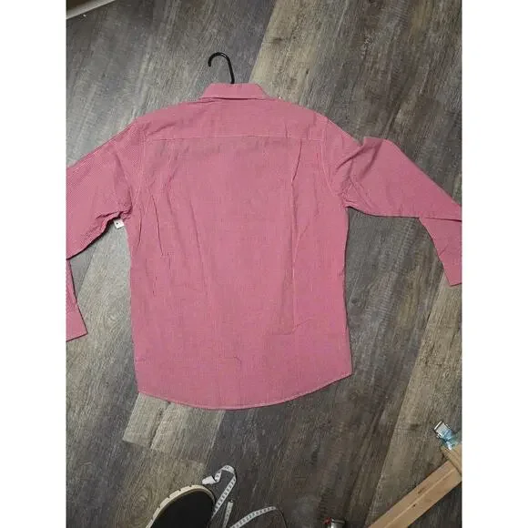 Amazon Essentials Red Plaid Regular fit 100% Cotton size Large - Picture 4 of 5